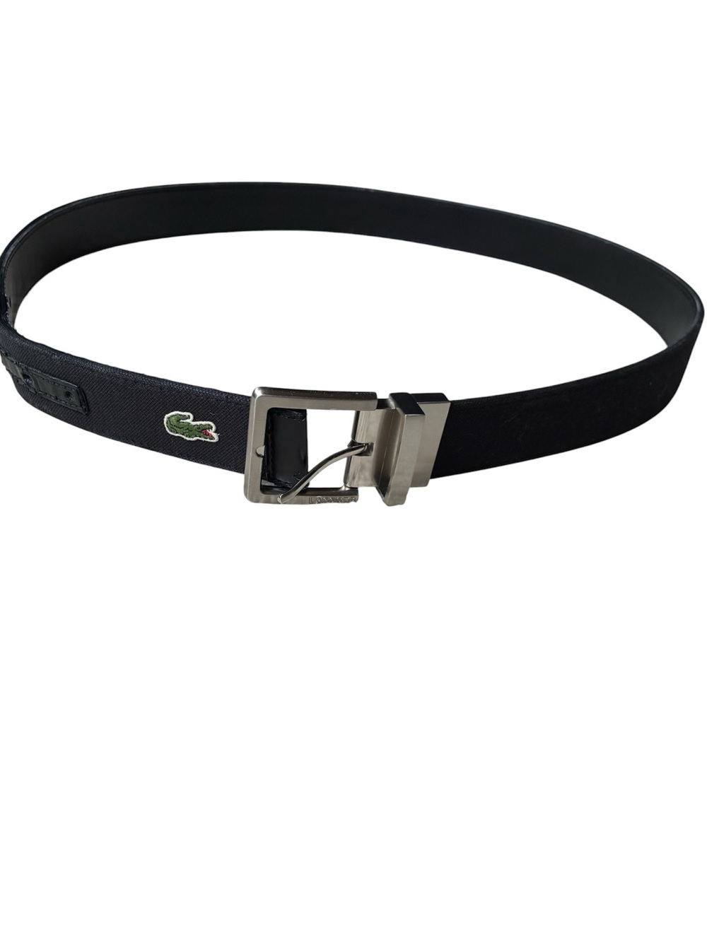 Lacoste Men's Black Reversible Leather Belt Size 36